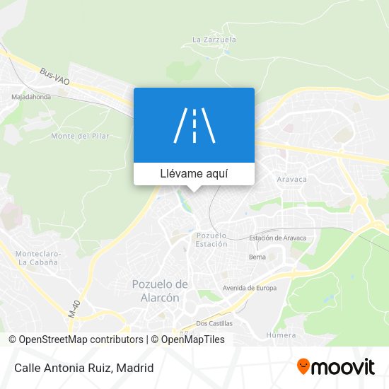 Mapa Calle Antonia Ruiz