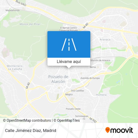 Mapa Calle Jiménez Díaz