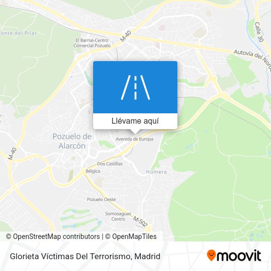 Mapa Glorieta Víctimas Del Terrorismo