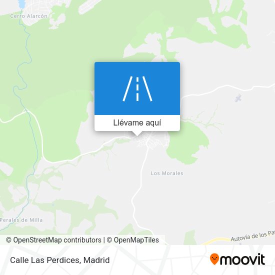 Mapa Calle Las Perdices