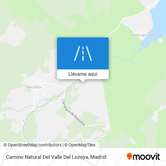 Mapa Camino Natural Del Valle Del Lozoya