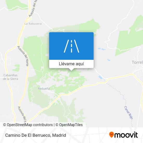 Mapa Camino De El Berrueco