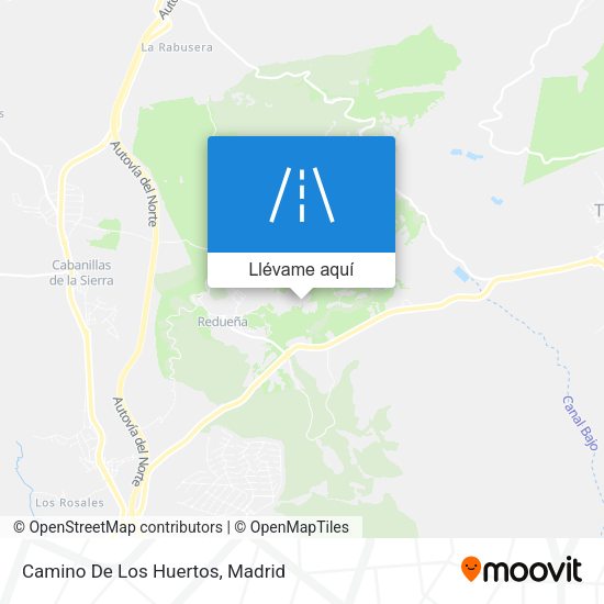 Mapa Camino De Los Huertos