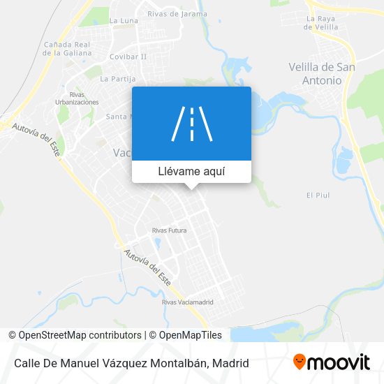 Mapa Calle De Manuel Vázquez Montalbán