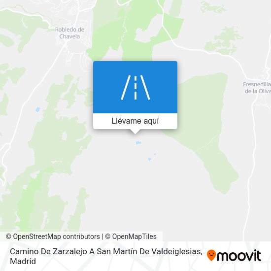Mapa Camino De Zarzalejo A San Martín De Valdeiglesias