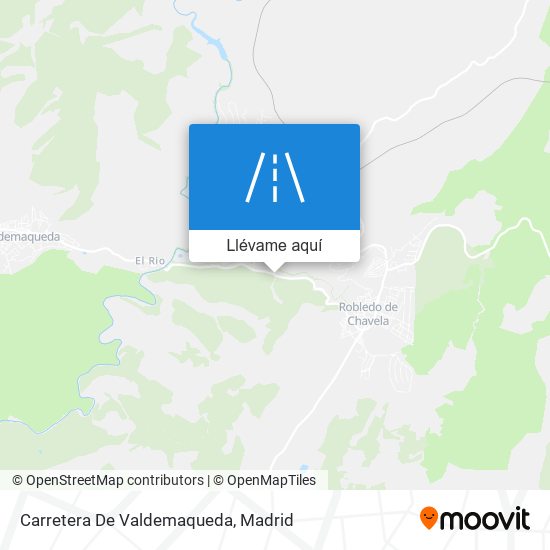 Mapa Carretera De Valdemaqueda