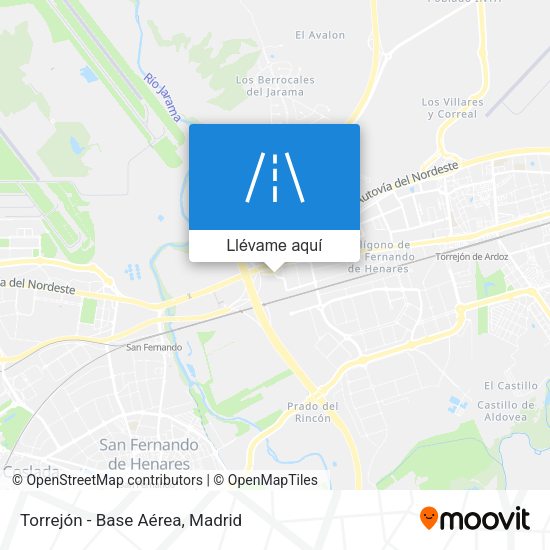 Mapa Torrejón - Base Aérea