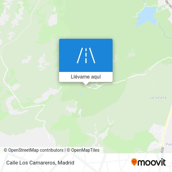 Mapa Calle Los Camareros