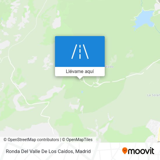 Mapa Ronda Del Valle De Los Caídos