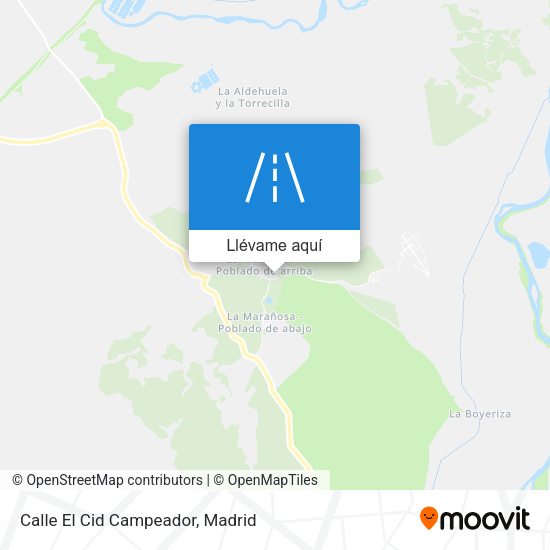 Mapa Calle El Cid Campeador