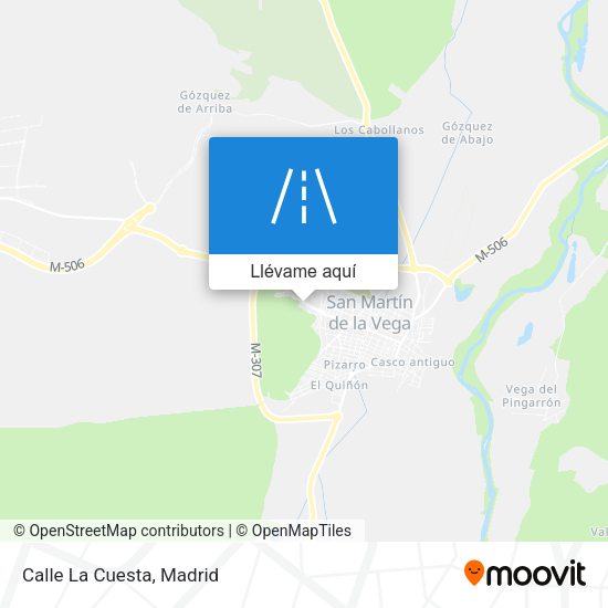 Mapa Calle La Cuesta