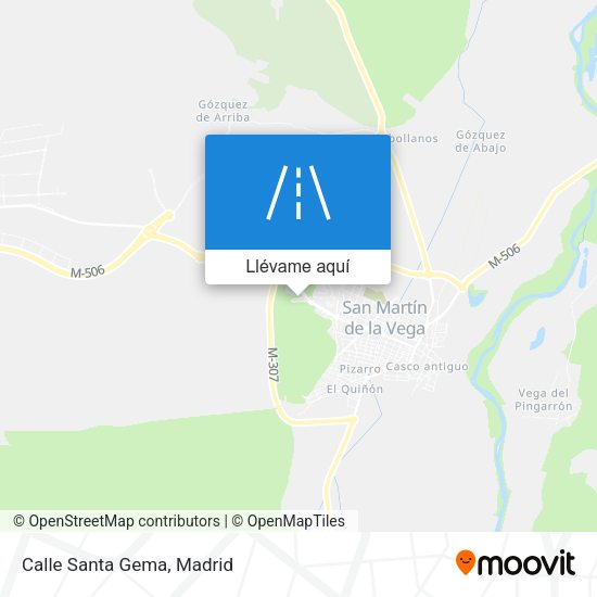 Mapa Calle Santa Gema