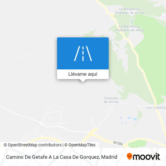 Mapa Camino De Getafe A La Casa De Gorquez