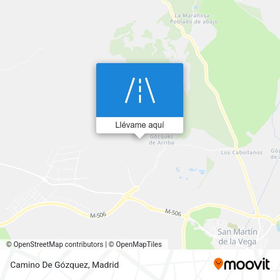 Mapa Camino De Gózquez