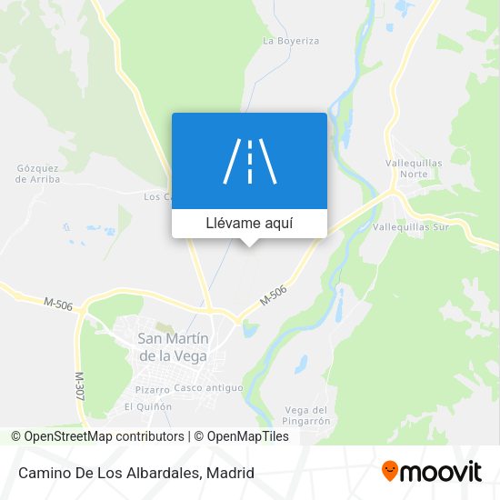 Mapa Camino De Los Albardales
