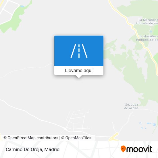 Mapa Camino De Oreja