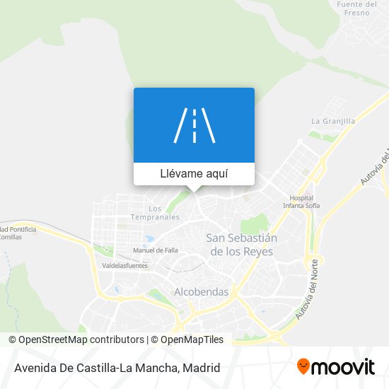 Mapa Avenida De Castilla-La Mancha