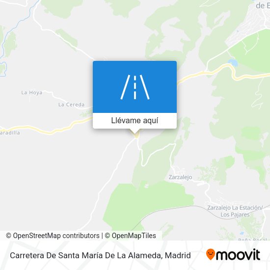 Mapa Carretera De Santa María De La Alameda