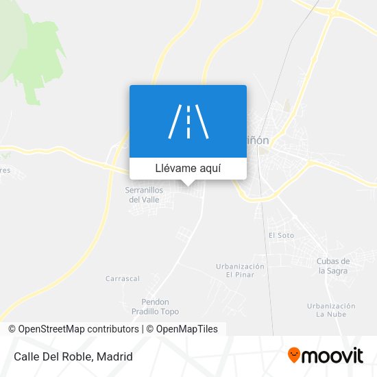 Mapa Calle Del Roble