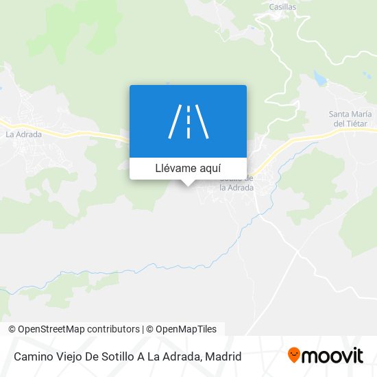 Mapa Camino Viejo De Sotillo A La Adrada