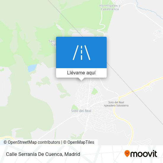 Mapa Calle Serranía De Cuenca