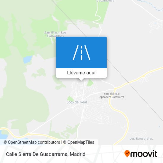 Mapa Calle Sierra De Guadarrama