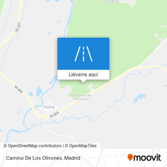 Mapa Camino De Los Olivones