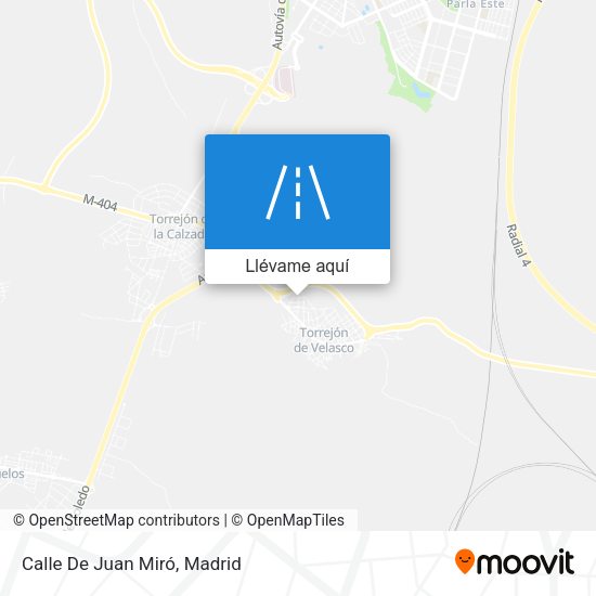 Mapa Calle De Juan Miró