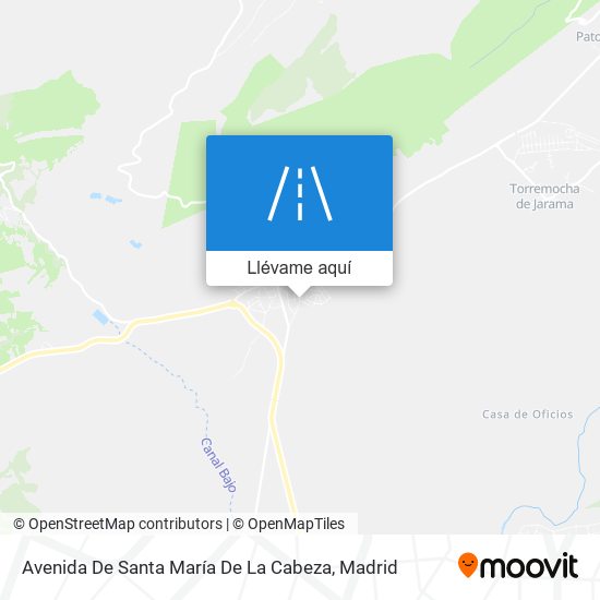 Mapa Avenida De Santa María De La Cabeza