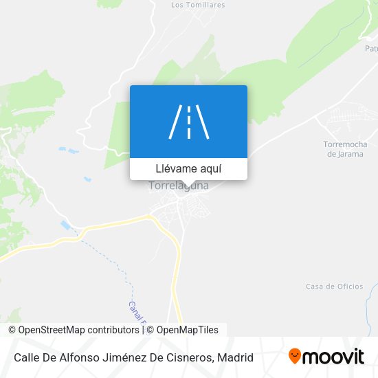 Mapa Calle De Alfonso Jiménez De Cisneros