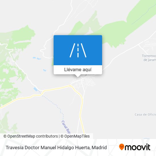 Mapa Travesía Doctor Manuel Hidalgo Huerta