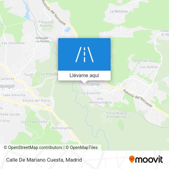 Mapa Calle De Mariano Cuesta