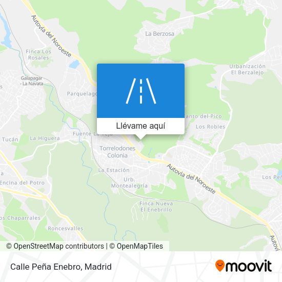 Mapa Calle Peña Enebro