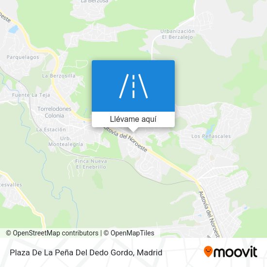 Mapa Plaza De La Peña Del Dedo Gordo