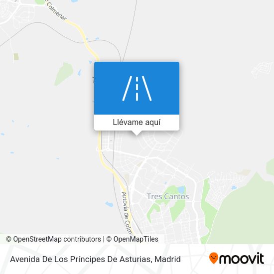 Mapa Avenida De Los Príncipes De Asturias