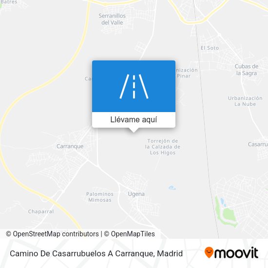 Mapa Camino De Casarrubuelos A Carranque