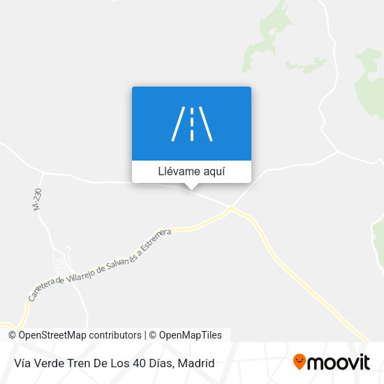 Mapa Vía Verde Tren De Los 40 Días
