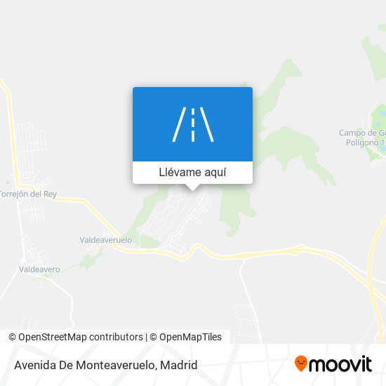 Mapa Avenida De Monteaveruelo