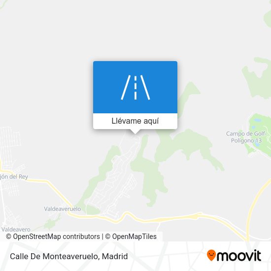 Mapa Calle De Monteaveruelo