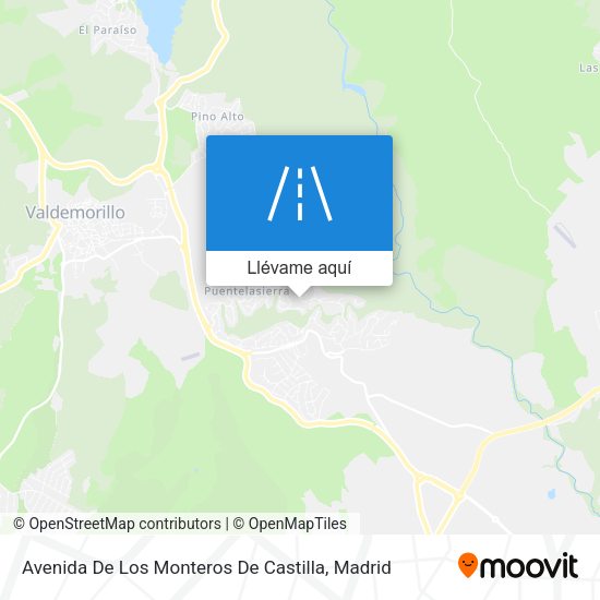 Mapa Avenida De Los Monteros De Castilla