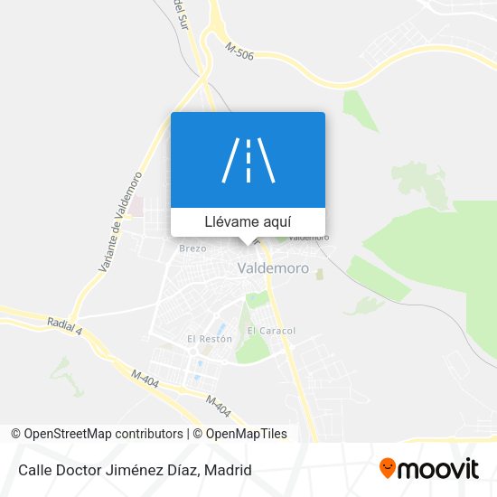 Mapa Calle Doctor Jiménez Díaz