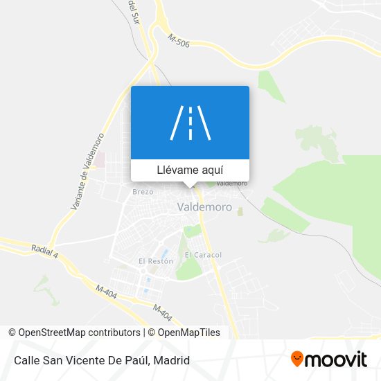 Mapa Calle San Vicente De Paúl