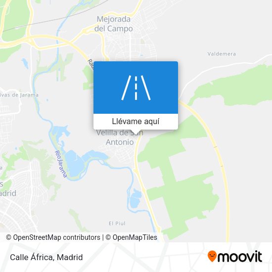 Mapa Calle África