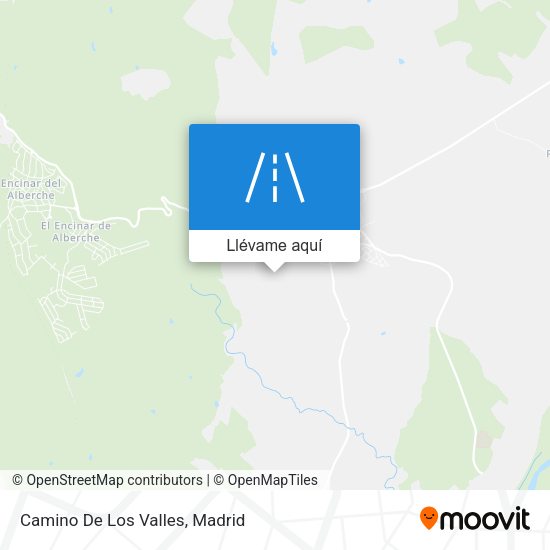 Mapa Camino De Los Valles