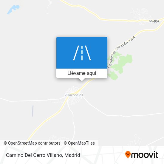 Mapa Camino Del Cerro Villano