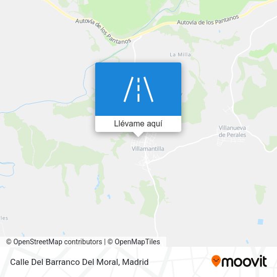 Mapa Calle Del Barranco Del Moral