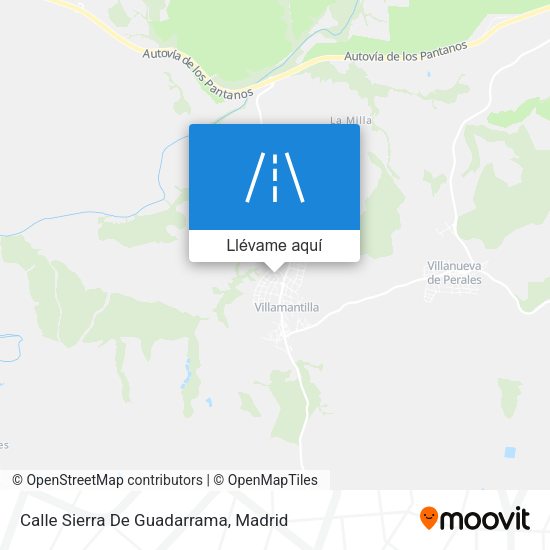 Mapa Calle Sierra De Guadarrama