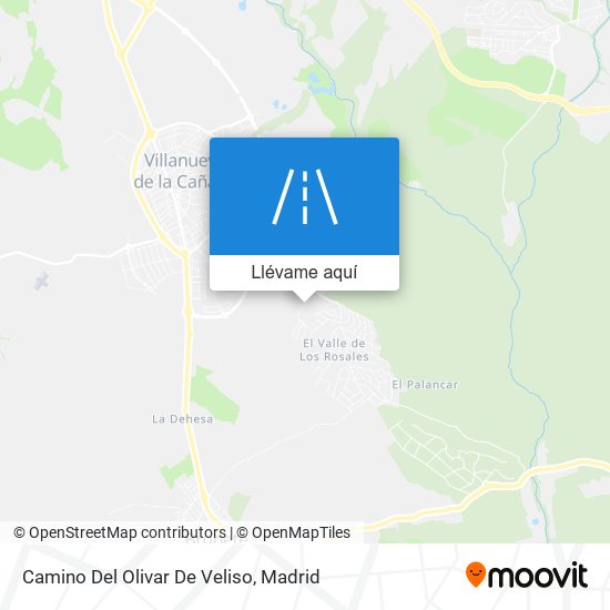 Mapa Camino Del Olivar De Veliso