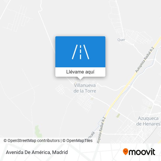 Mapa Avenida De América