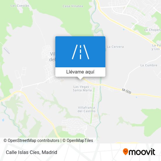 Mapa Calle Islas Cíes